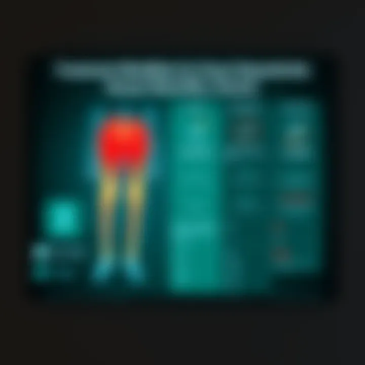 Chart depicting treatment options available for knee osteoarthritis