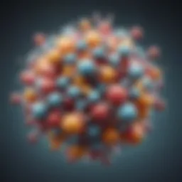 A visual representation of the molecular structure of antibiotics