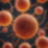 Detailed illustration of leukemia cell structure