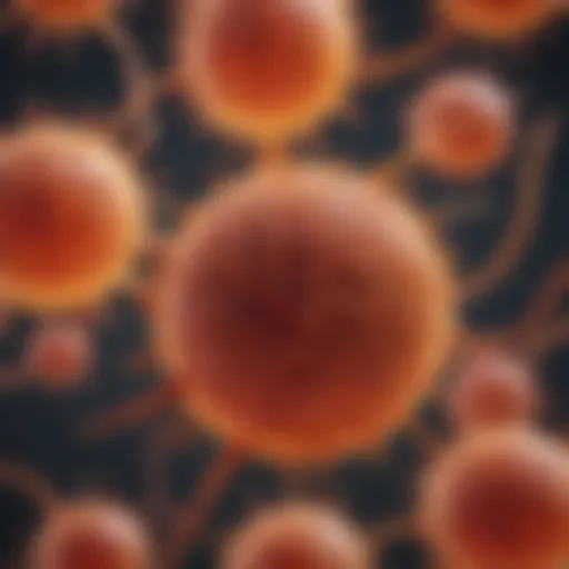 Detailed illustration of leukemia cell structure