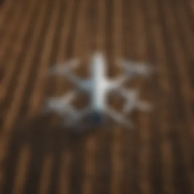 A farmer using a drone for monitoring crop health