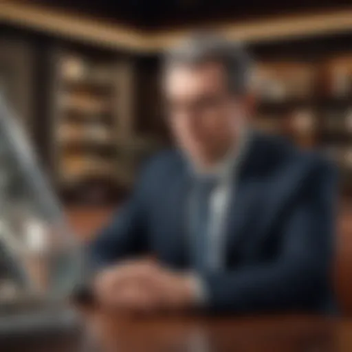Portrait of Mr. Stone in a scholarly setting