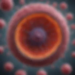 Detailed structure of hepatocytes showcasing their functionality in metabolism.