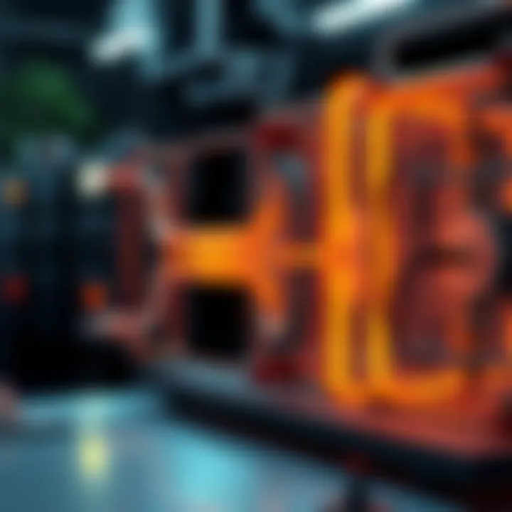 Heat Exchange in Thermodynamic Systems Visual representation of heat exchange in various systems