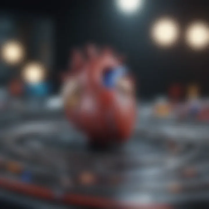A graphic displaying future research directions in cardiac studies.