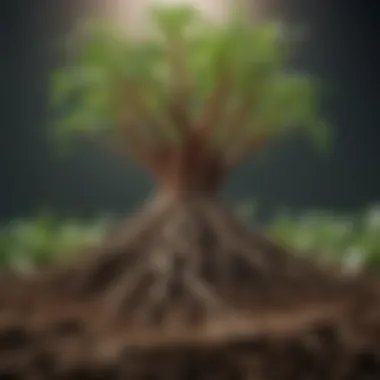 Thriving Roots: The Importance of Soil Temperature for Plant Health Healthy plant roots thriving in optimal soil temperature