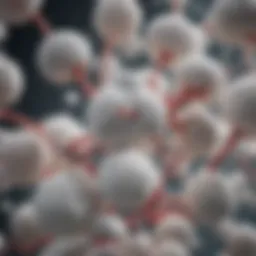 Aspirin molecules interacting with kidney cells