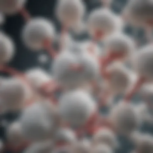 Aspirin molecules interacting with kidney cells