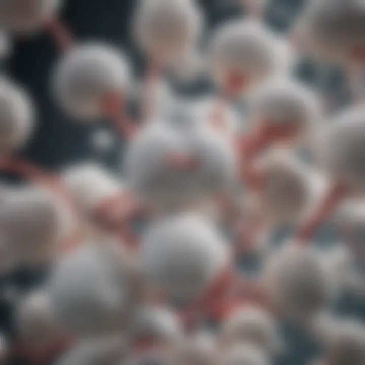 Aspirin molecules interacting with kidney cells