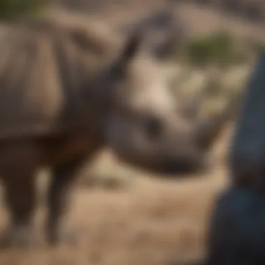 Geographical Range of the Black Rhinoceros Map showing the geographical distribution of black rhinoceros