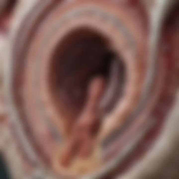 Diagram illustrating the anatomy of the bladder and carcinoma in situ localization
