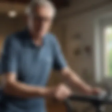 Exercise and Its Impact on Blood Pressure Senior citizen engaging in physical activity