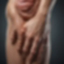 Diagram illustrating the systemic effects of rheumatoid arthritis on the body
