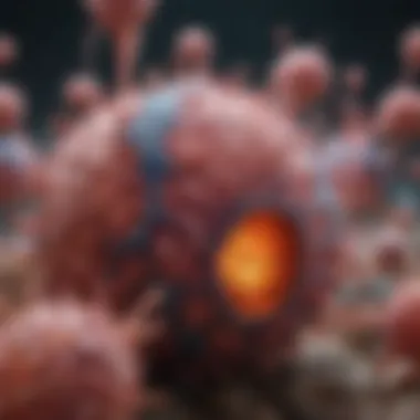 Tumor Microenvironment Interactions Visual representation of tumor microenvironment interactions