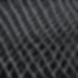 Microscopic view of carbon nanotube weave structure showcasing its unique arrangement