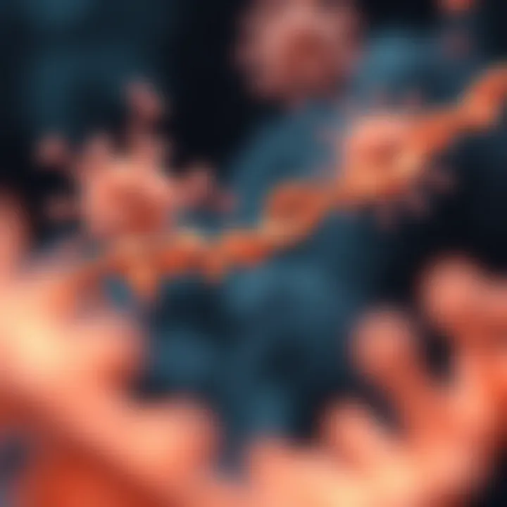 Conceptual diagram illustrating genetic regulation in cell differentiation.