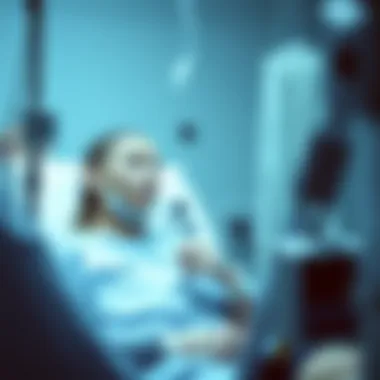 Infusion Session for Chemotherapy in Tonsil Cancer Treatment Chemotherapy infusion session for tonsil cancer
