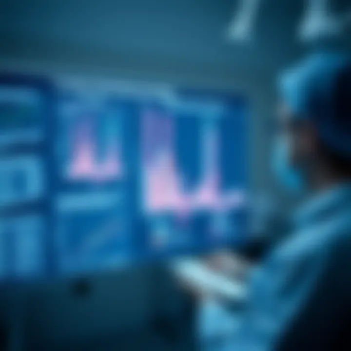 Clinical trial data visualization for mesothelioma therapies