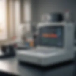 Illustration of BD spectral flow cytometer in a laboratory setting
