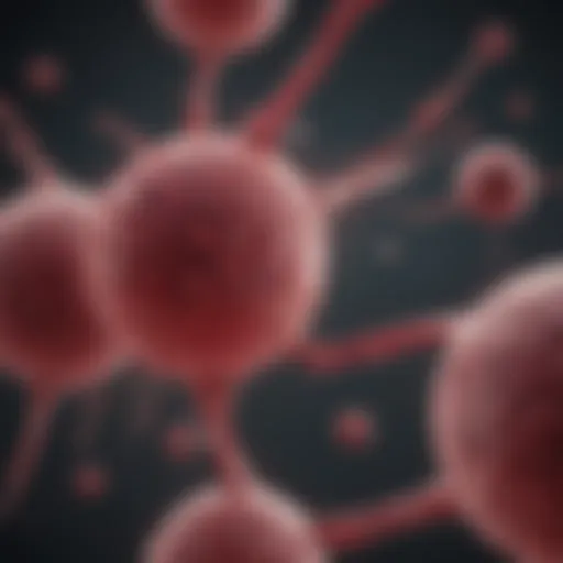 Diagram illustrating the pathophysiology of IgG lambda myeloma