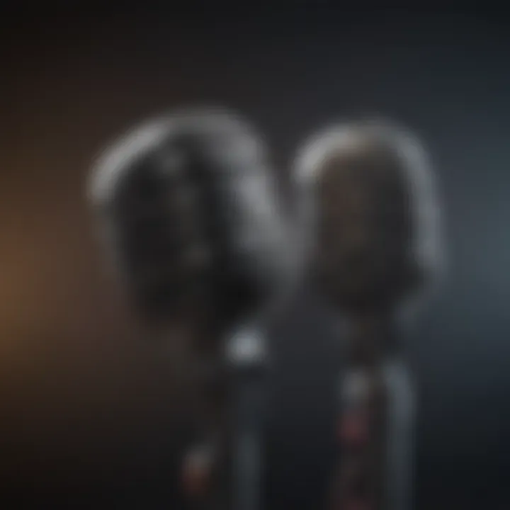 An infographic detailing the technological advancements in lapel microphone design.