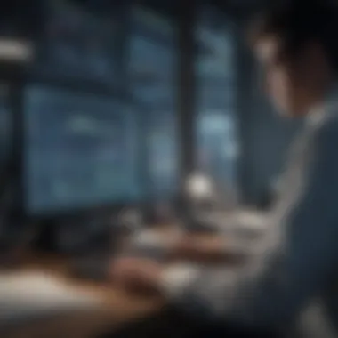 Data Analysis in Scientific Research Person analyzing data on a computer