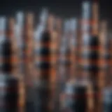 Diverse scientific research articles stacked