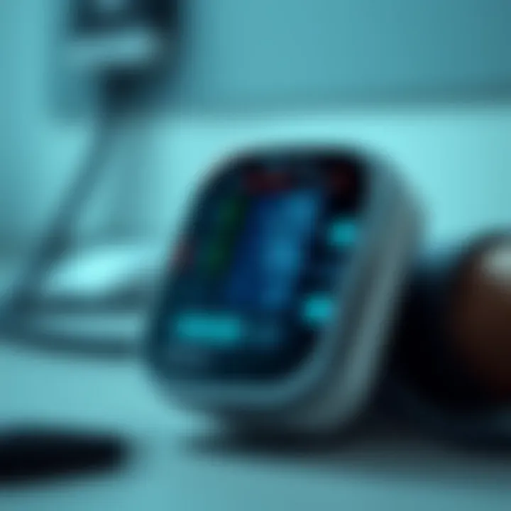 User-Friendly Design in Blood Pressure Monitors User-friendly interface of a blood pressure monitor highlighting ease of use
