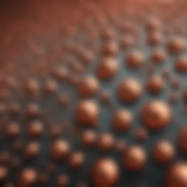 Unique Morphology of Copper Oxide Nanoparticles Illustration of copper oxide nanoparticles showcasing their unique morphology and size