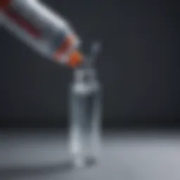 A close-up of a vaccine vial with a syringe