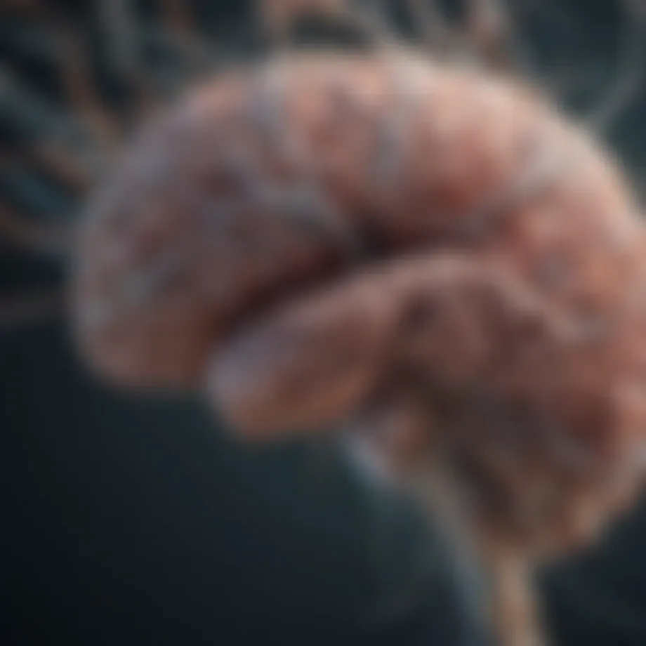 An illustration depicting the brain's neural connections.