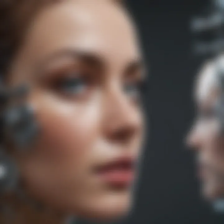 A conceptual image illustrating the intersection of technology and psychology.