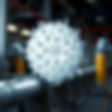 Particle Behavior Across Various Industries Illustration of particle behavior in different industries