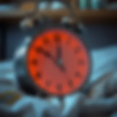 The Impact of Late Nights on Health A clock displaying late hours reflecting sleep deprivation