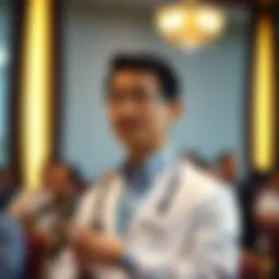 Dr. Daniel Lu presenting at a conference