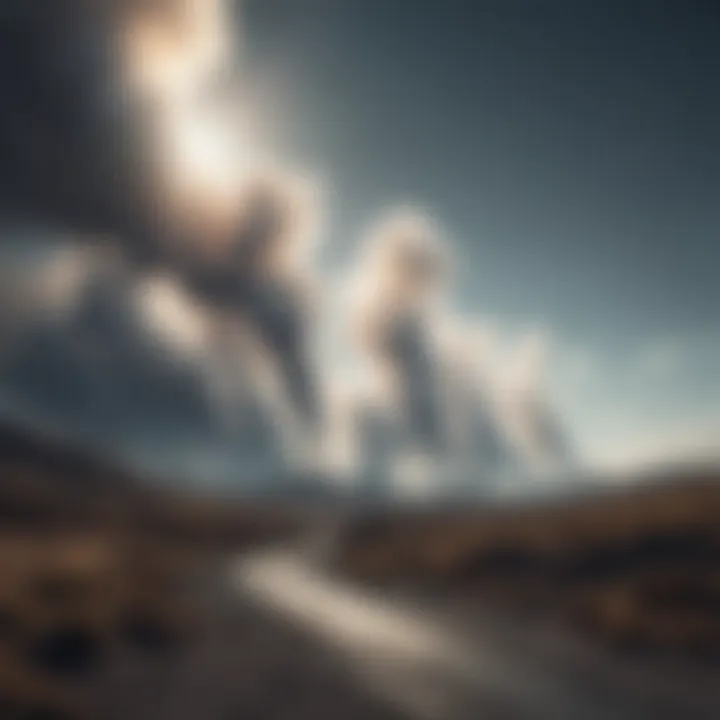 Visualization of carbon dioxide emissions in the atmosphere