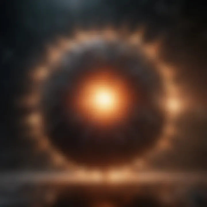 Artistic representation of a supernova explosion