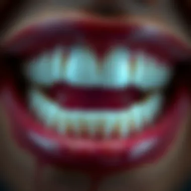 Close-up of teeth after ultrasonic cleaning