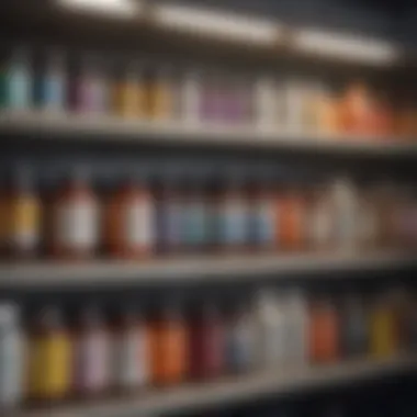 Bottles of AHCC supplements displayed on a shelf