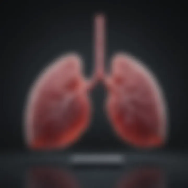 Graph showing correlation between lung health and lifespan