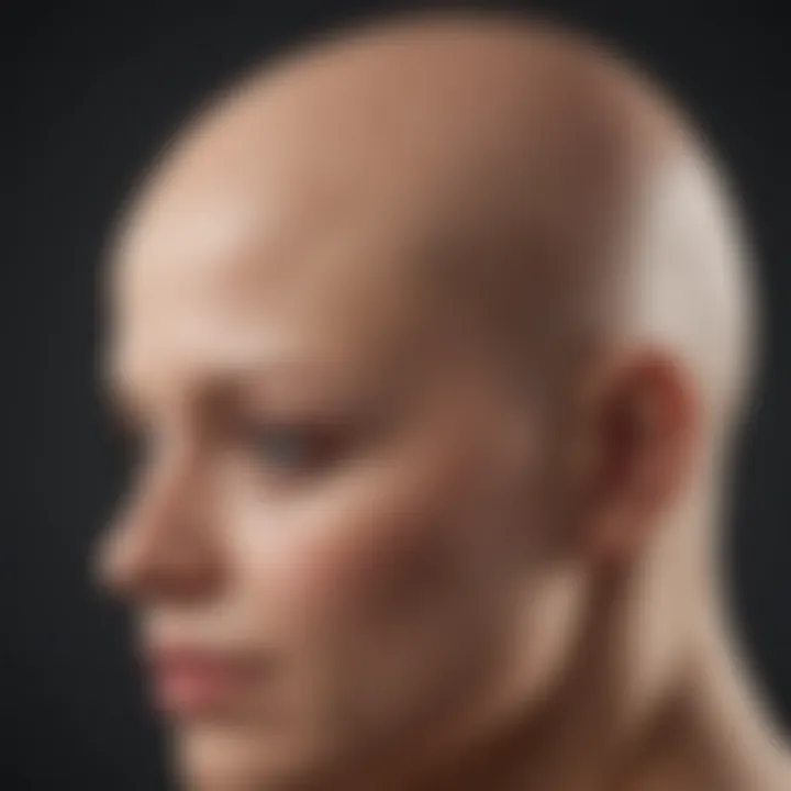 A chart showcasing recent research trends on alopecia and its connection to malignant conditions.