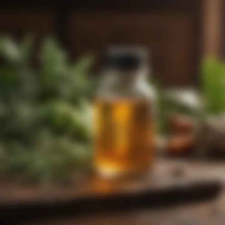 A visual representation of natural remedies that can be potential substitutes for tetracycline.
