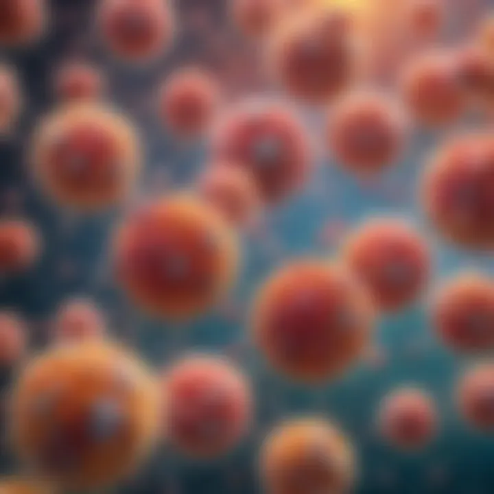Diverse types of cells in a vibrant illustration