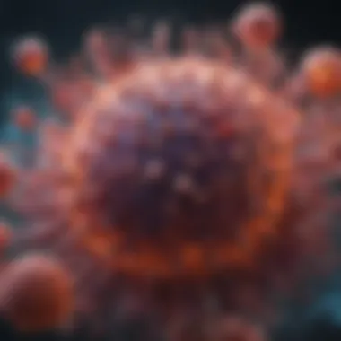 Flowchart illustrating the immune response mechanisms