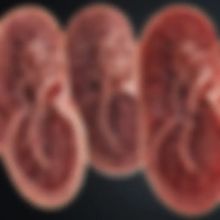 Graph illustrating the progression of CKD stages over time