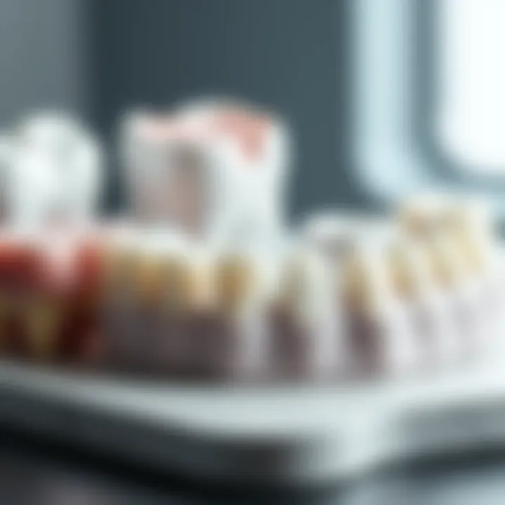 Ceramic Materials in Dentistry An illustration showcasing the various ceramic materials used in dentistry and their aesthetic benefits.