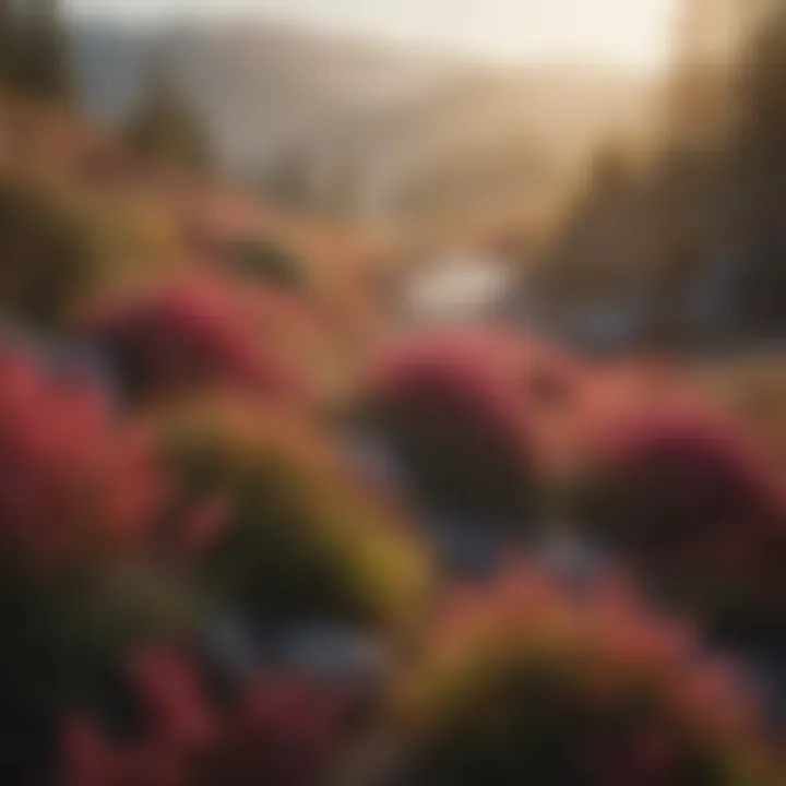 A vibrant landscape featuring a field of Heathers, emphasizing their ecological significance.