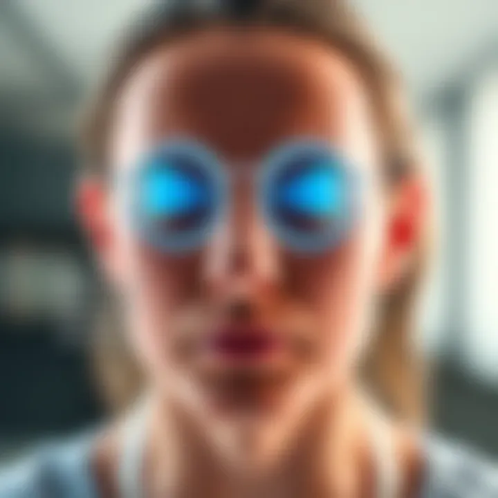 Diagram showing the symptoms of large cell arteritis, including headache and vision changes.