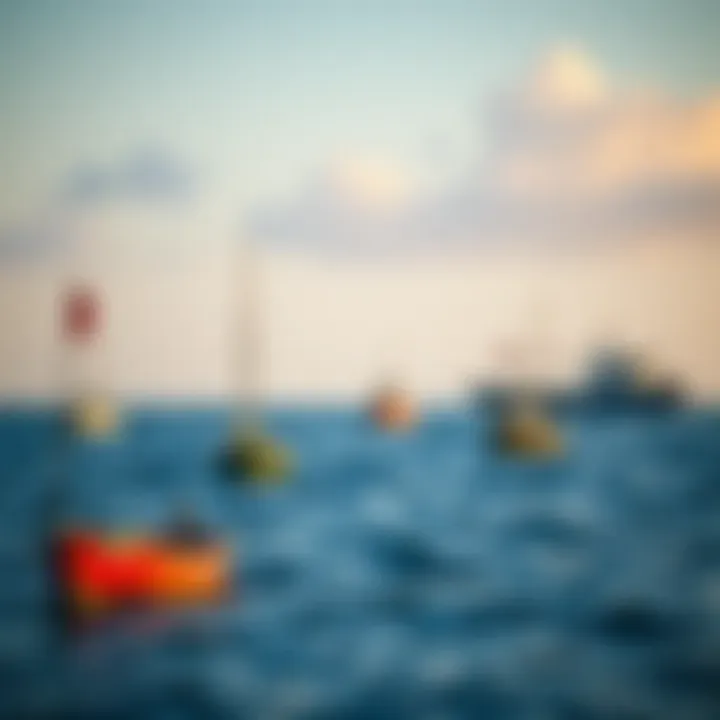 Sustainable Fishing Practices Sustainable fishing practices represented by a tranquil ocean scene with fishing boats.