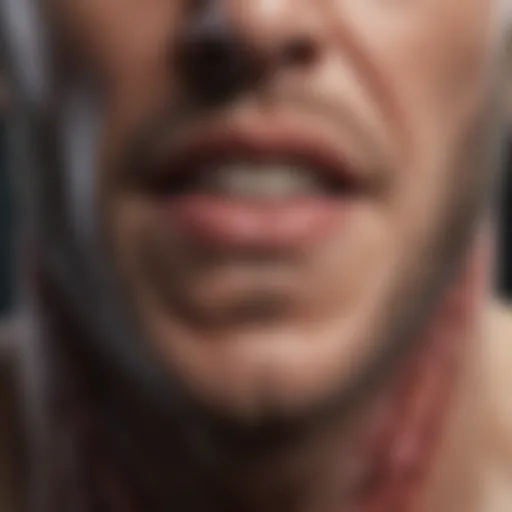 Illustration of the male anatomy highlighting phimosis
